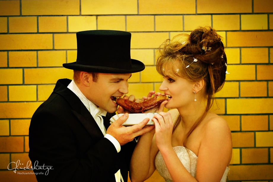 Hochzeit Currywurst Berlin glückskatze