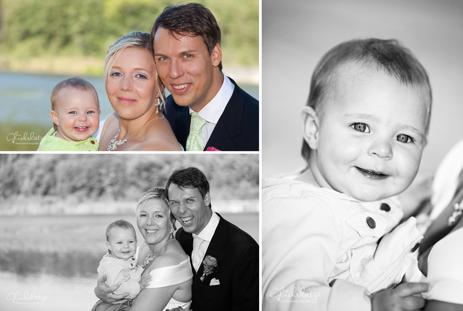 familie Hochzeit heirat kinder familienfoto glueckskatze