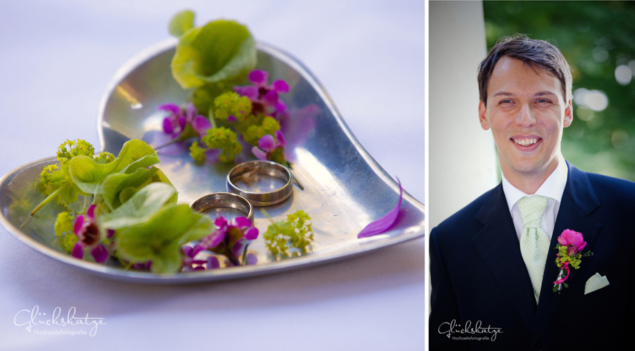 groom waiting ceremony traaung draussen glueckskatze