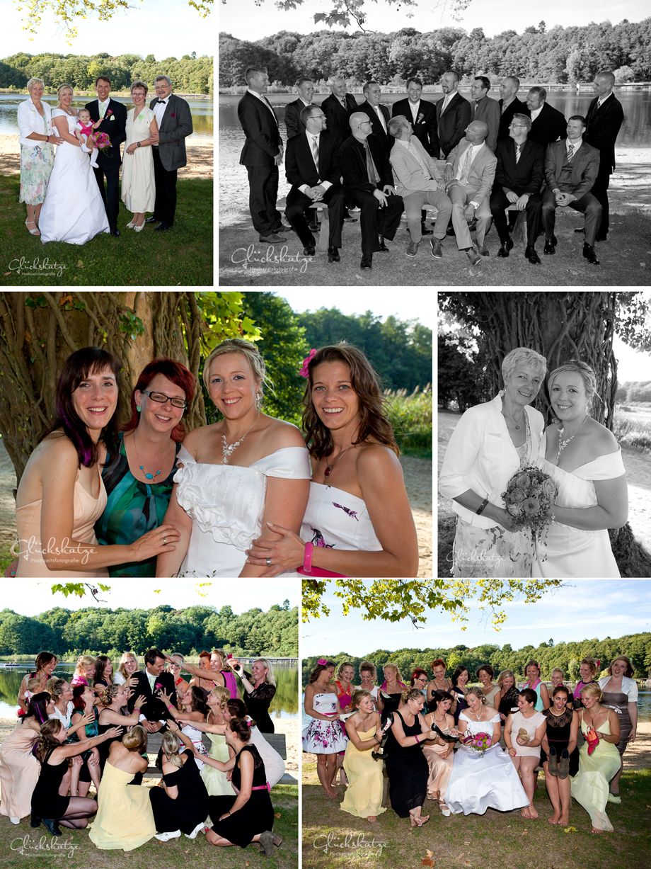 wedding party guests photography groups