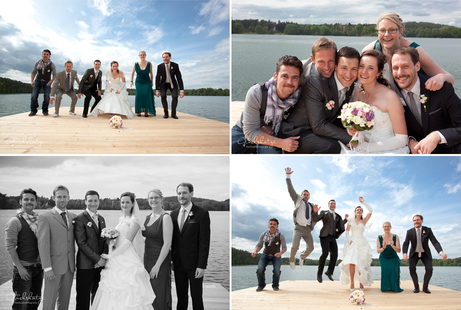 hochzeitsfotos lychen hochzeit see wasser